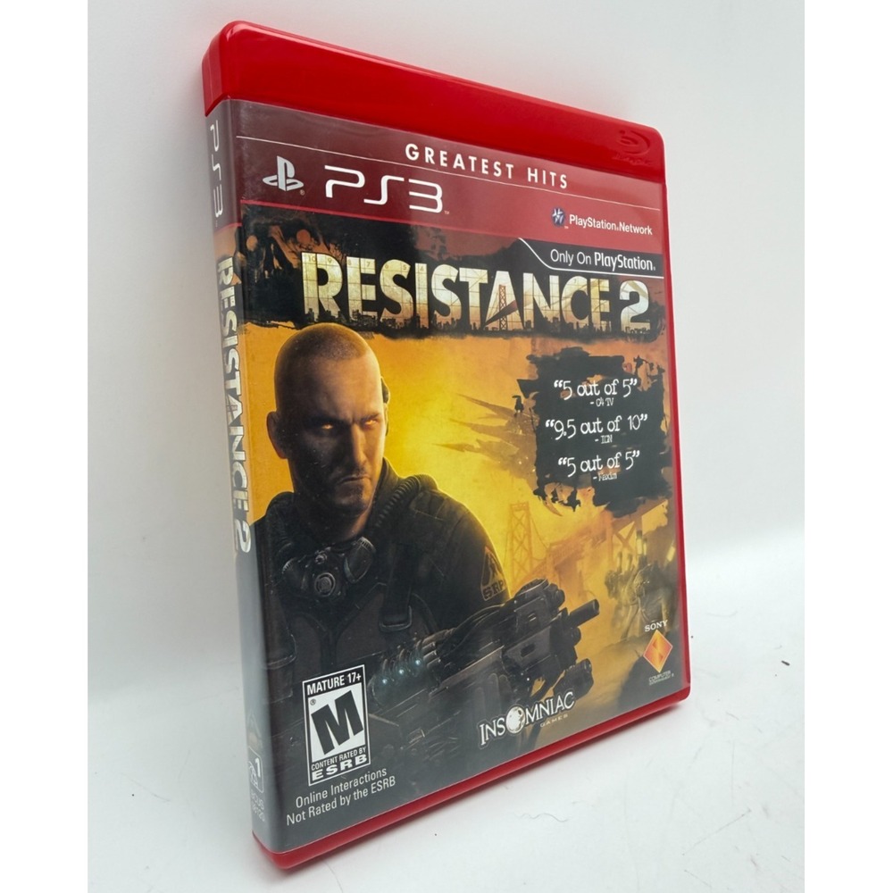 Resistance 2 PS3 PlayStation 3 Greatest Hits Complete in Box CIB With Manual